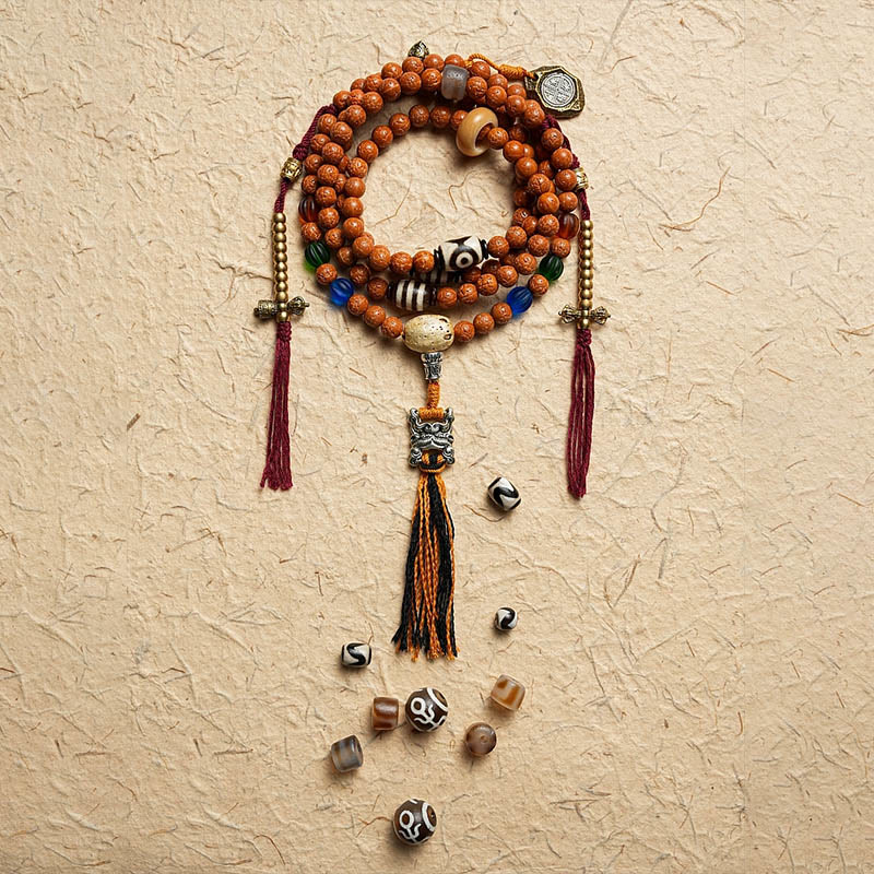 Buddha Stones Tibet Bodhi Seed 108 Mala Beads Wisdom Peace Bracelet Necklace - image 22