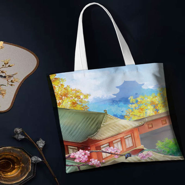 Buddha Stones Canvas Colourful Shoulder Bag - image 7