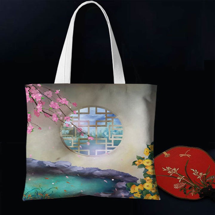 Buddha Stones Canvas Colourful Shoulder Bag - image 9