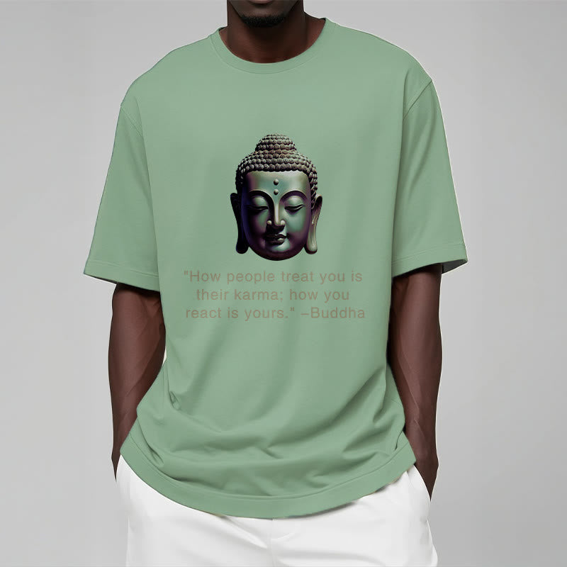 Buddha Stones How People Treat You Is Their Karma Buddha Tee T-shirt - image 15