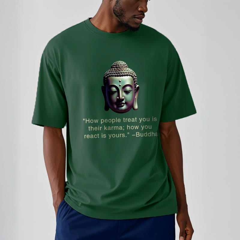 Buddha Stones How People Treat You Is Their Karma Buddha Tee T-shirt - image 11