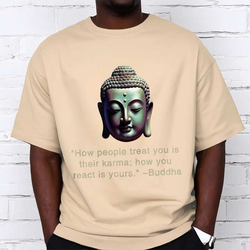Buddha Stones How People Treat You Is Their Karma Buddha Tee T-shirt - image 17