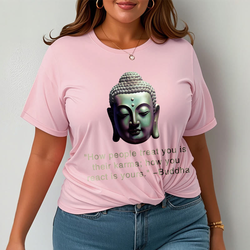 Buddha Stones How People Treat You Is Their Karma Buddha Tee T-shirt - image 9