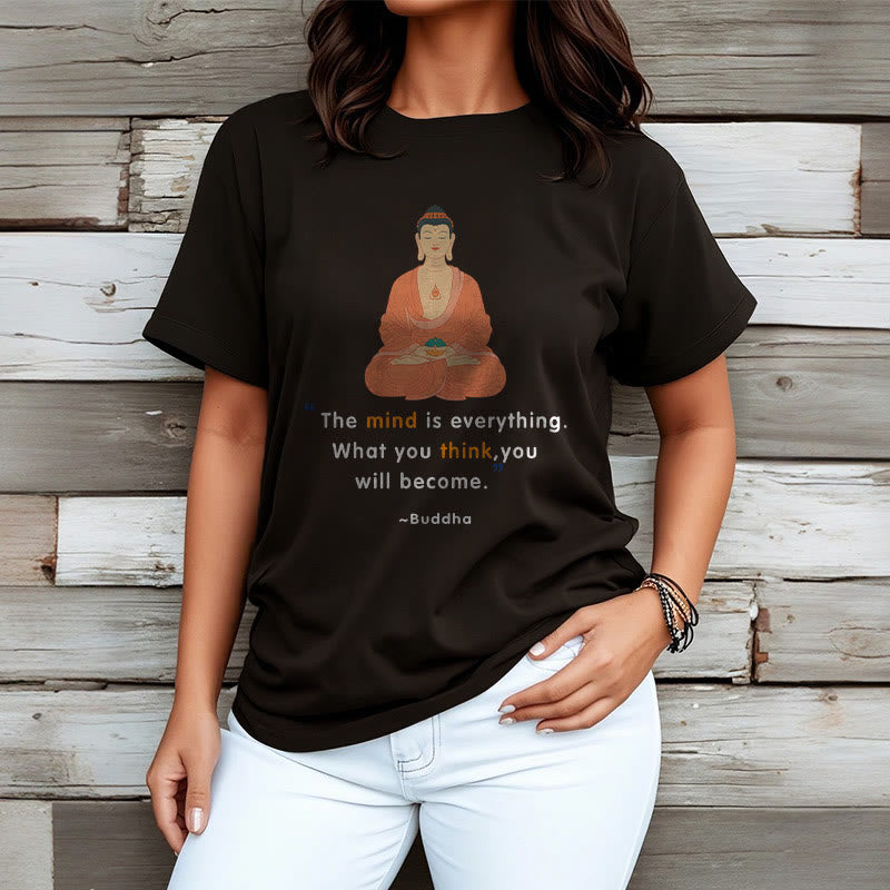 Buddha Stones The Mind Is Everything Meditation Buddha Tee T-shirt - image 8