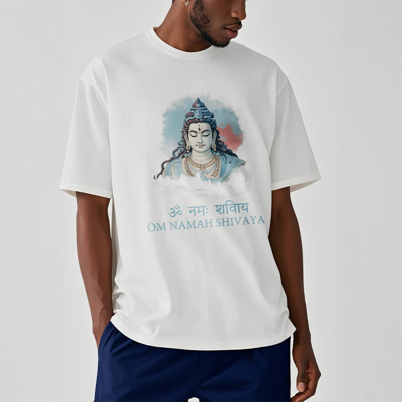 Buddha Stones Sanskrit OM NAMAH SHIVAYA Colorful Clouds Tee T-shirt - image 6