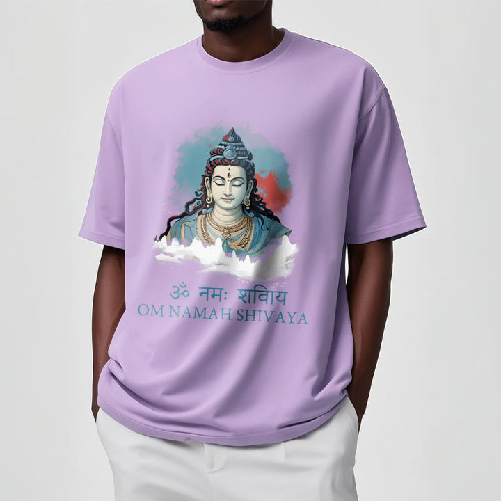 Buddha Stones Sanskrit OM NAMAH SHIVAYA Colorful Clouds Tee T-shirt - image 17
