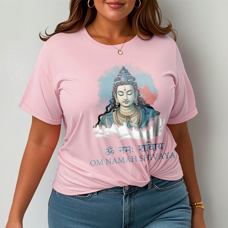 Buddha Stones Sanskrit OM NAMAH SHIVAYA Colorful Clouds Tee T-shirt - image 13