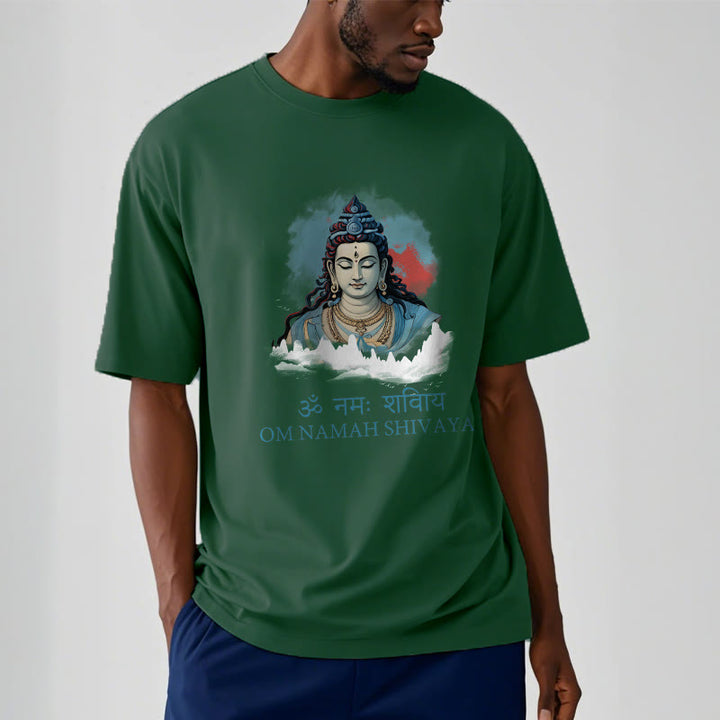 Buddha Stones Sanskrit OM NAMAH SHIVAYA Colorful Clouds Tee T-shirt - image 11