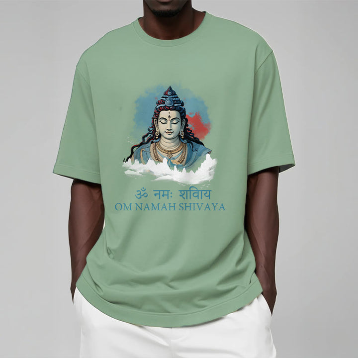 Buddha Stones Sanskrit OM NAMAH SHIVAYA Colorful Clouds Tee T-shirt - image 15