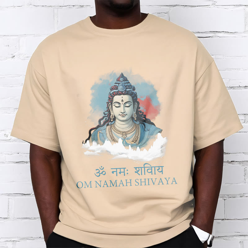 Buddha Stones Sanskrit OM NAMAH SHIVAYA Colorful Clouds Tee T-shirt - image 9
