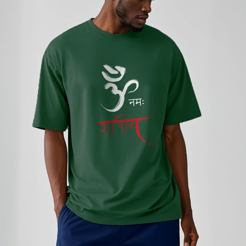 Buddha Stones OM NAMAH SHIVAYA Mantra Sanskrit Tee T-shirt - image 12