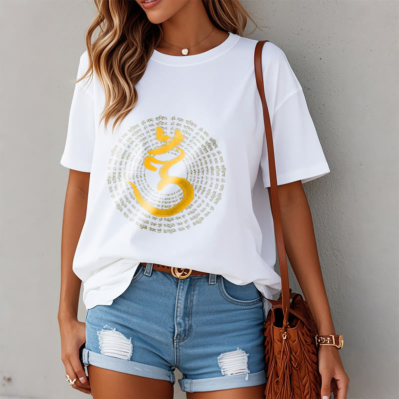 Buddha Stones 108 OM NAMAH SHIVAYA Mantra Sanskrit Tee T-shirt - image 9