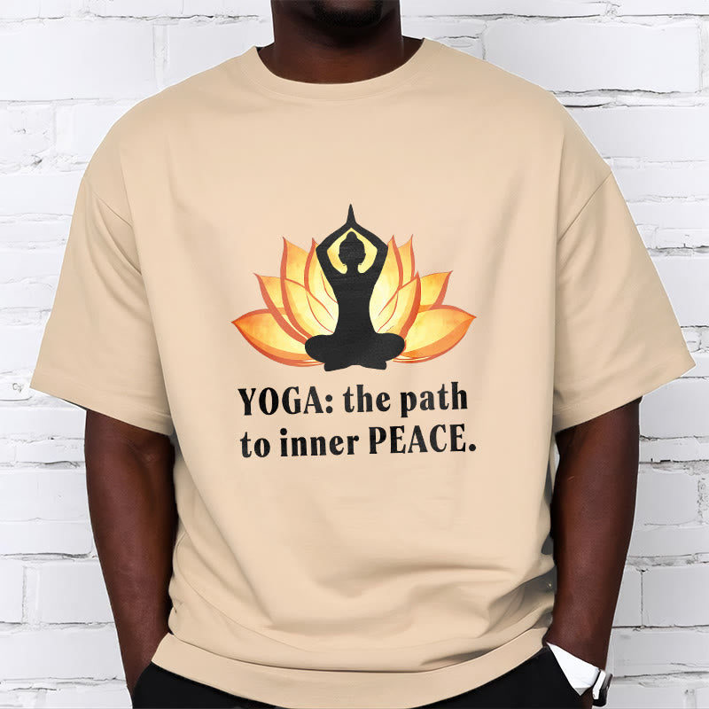 Buddha Stones Yoga The Path To Inner Peace Lotus Tee T-shirt - image 17