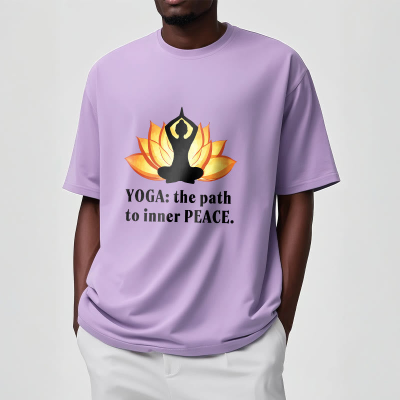 Buddha Stones Yoga The Path To Inner Peace Lotus Tee T-shirt - image 15