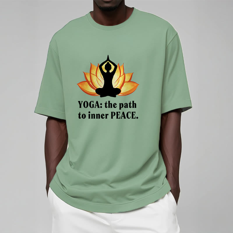 Buddha Stones Yoga The Path To Inner Peace Lotus Tee T-shirt - image 13
