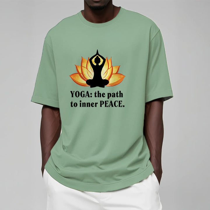 Buddha Stones Yoga The Path To Inner Peace Lotus Tee T-shirt - image 13