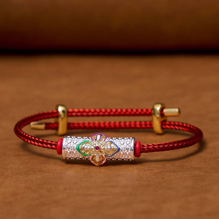 Buddha Stones Copper Luck Red String Bracelet - image 1