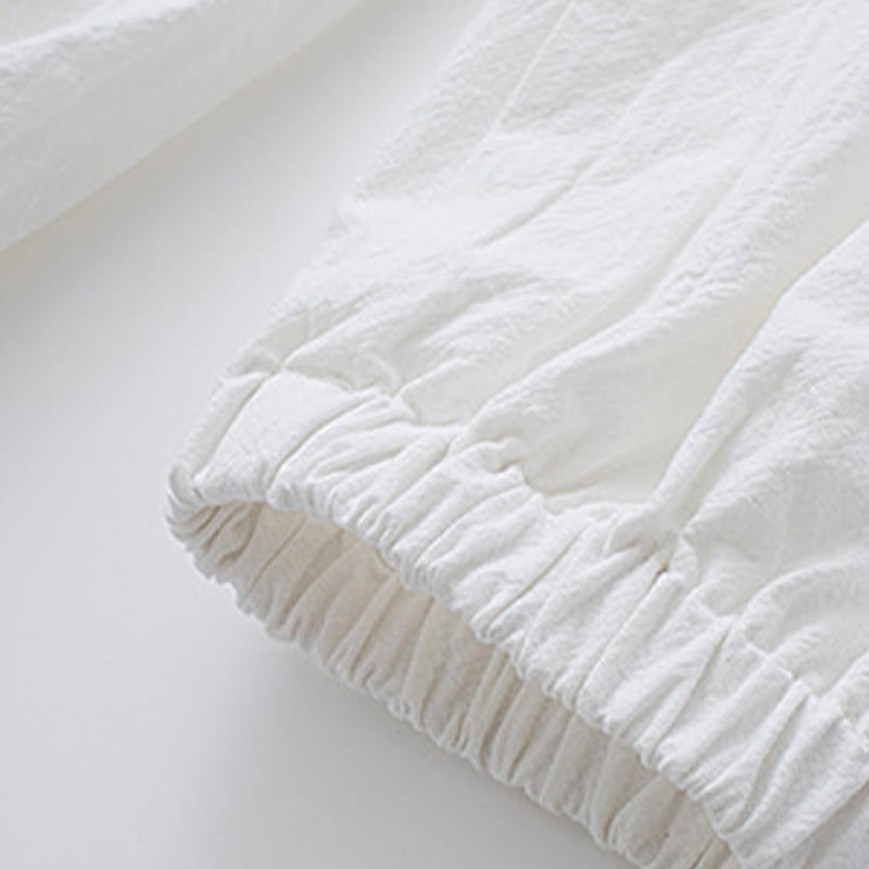 Buddha Stones Meditation Frog-Button Tang Long Sleeve Shirt Pants Men's Suit - image 11