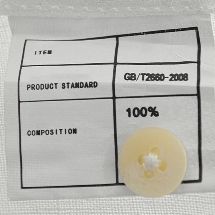 Buddha Stones Solid Color Loose Long Sleeve Half Button Shirt Linen Men Clothing - image 7