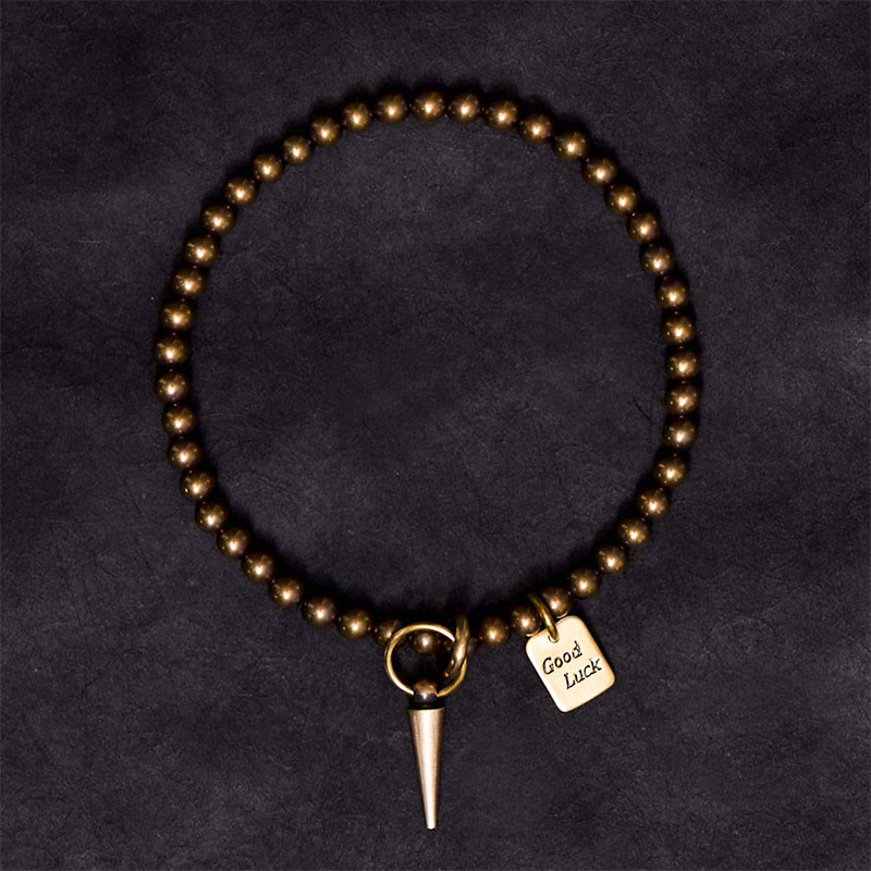 Buddha Stones Vintage Copper Brass Beads Fortune Balance Bracelet - image 1