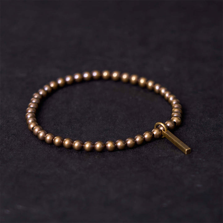 Buddha Stones Pure Copper Brass Beads Self Care Healing Bracelet - 20-21cm - image 0