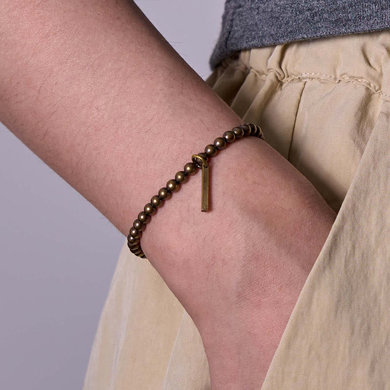 Buddha Stones Pure Copper Brass Beads Self Care Healing Bracelet - image 5