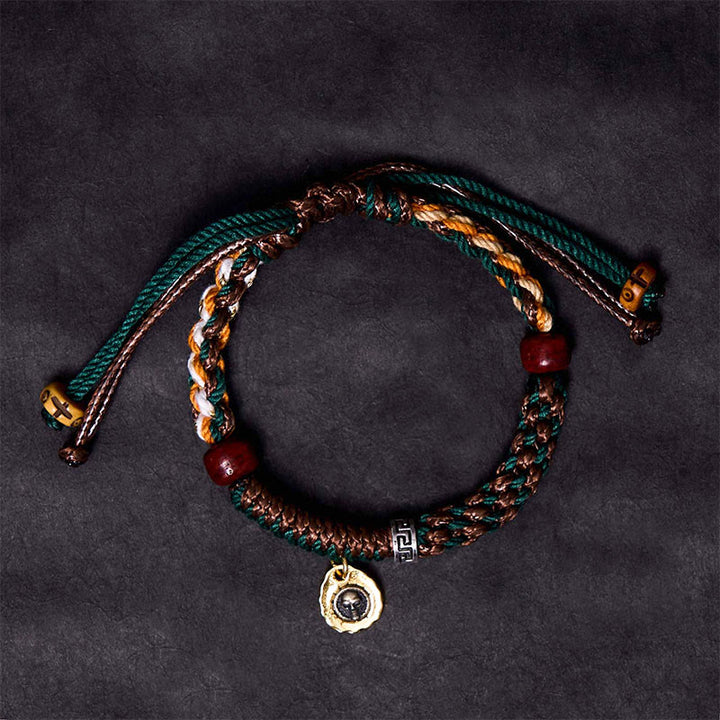 Buddha Stones "Cheers to Harmony and Blessings" Tibetan Rope Bracelet Includes Gift Message Card - image 3