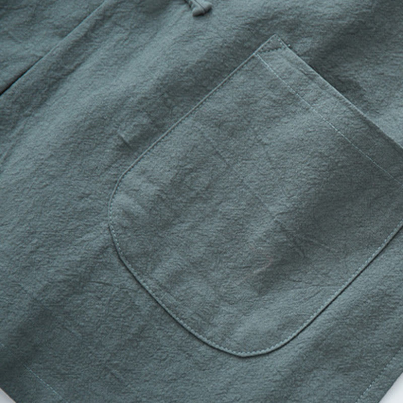 Buddha Stones Tang Frog-Button Long Sleeve Shirt Cotton Men's Clothing - image 11