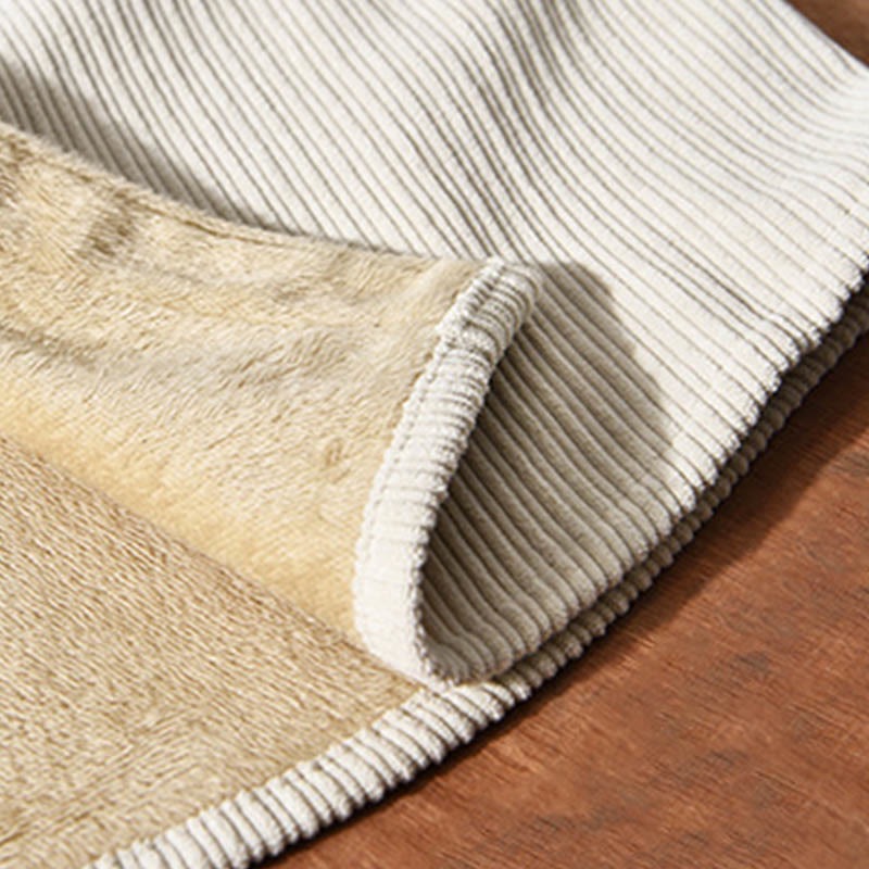 Buddha Stones Men's Long Sleeve Fleece Lined With Pocket Corduroy Comfortable Shirt - image 5