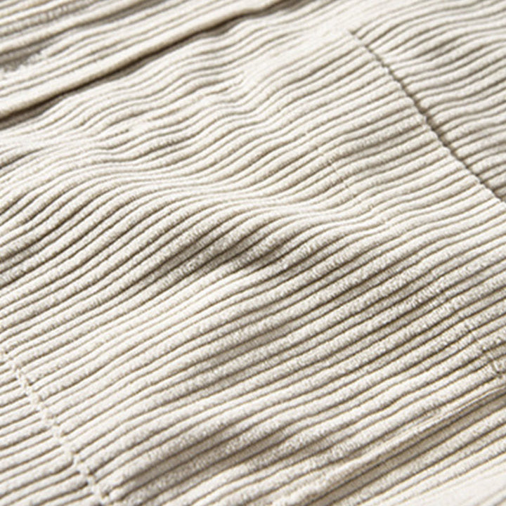 Buddha Stones Men's Long Sleeve Fleece Lined With Pocket Corduroy Comfortable Shirt - image 8