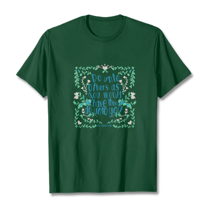 Buddha Stones The Golden Rule Tee T-shirt - ForestGreen - Green Leaves - 2XL - image 11