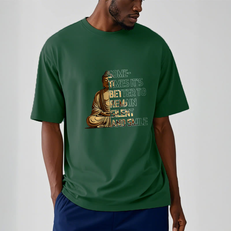 Buddha Stones Sometimes It's Better To Remain Silent And Smile Tee T-shirt - image 10