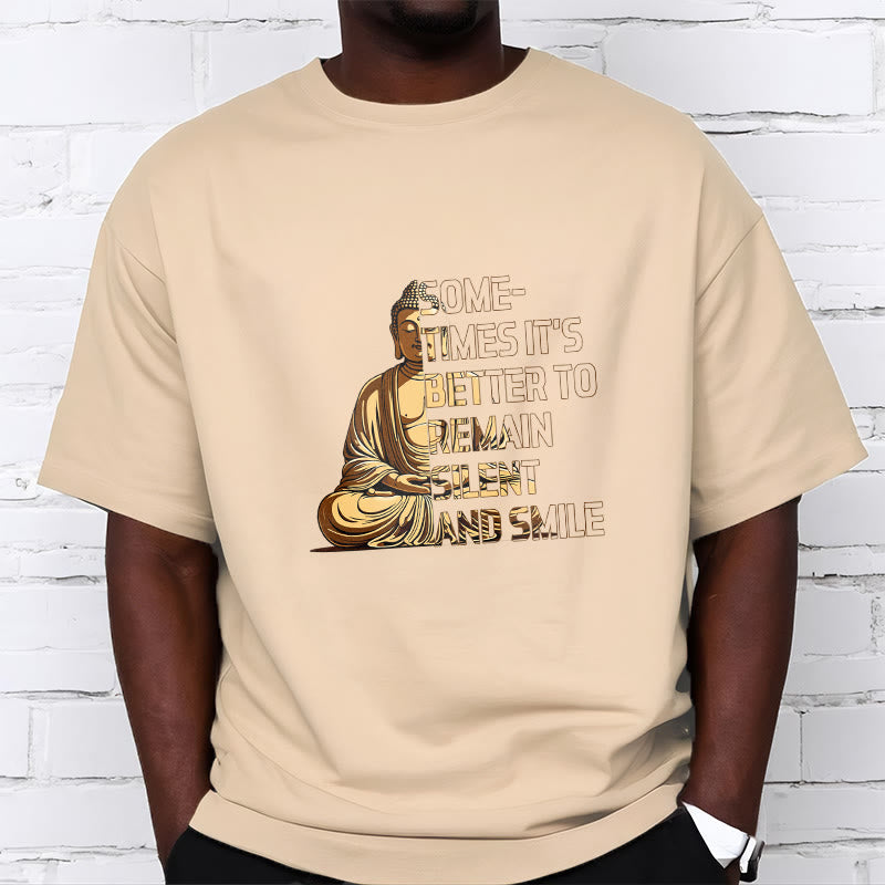 Buddha Stones Sometimes It's Better To Remain Silent And Smile Tee T-shirt - image 8