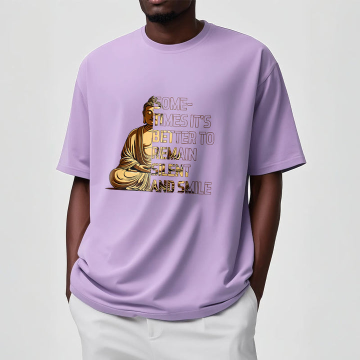 Buddha Stones Sometimes It's Better To Remain Silent And Smile Tee T-shirt - image 16