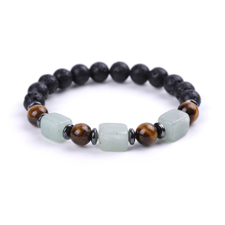 Buddha Stones Various Crystals Lava Rock Calm Bracelet - image 25