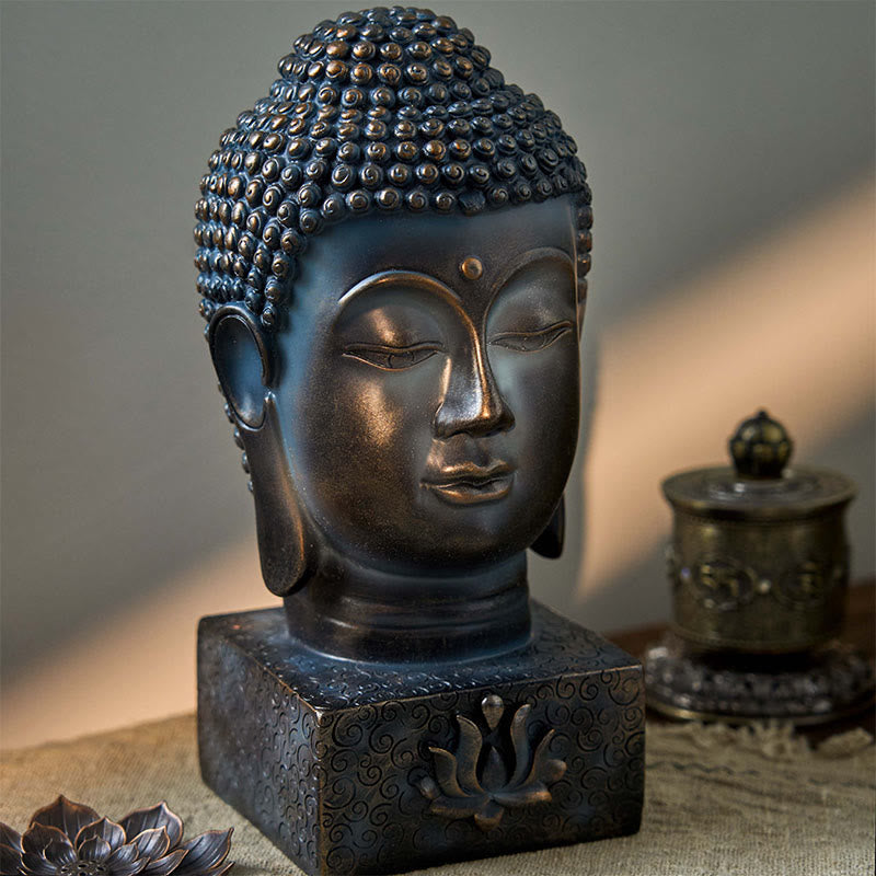 Buddha Stones Tibetan Buddha Blessing Meditation Decoration - Buddha(10*10*24cm) - image 0