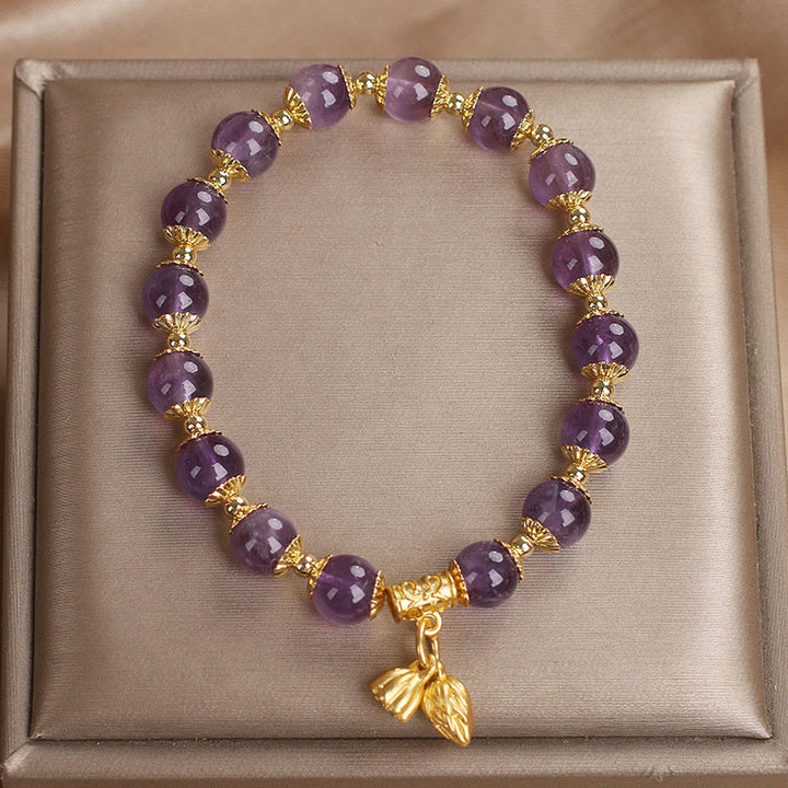 Buddha Stones Amethyst Increases Nobility Bracelet - image 9