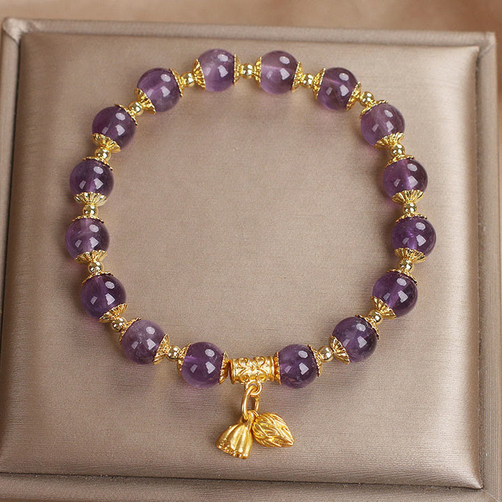 Buddha Stones Amethyst Increases Nobility Bracelet - image 4