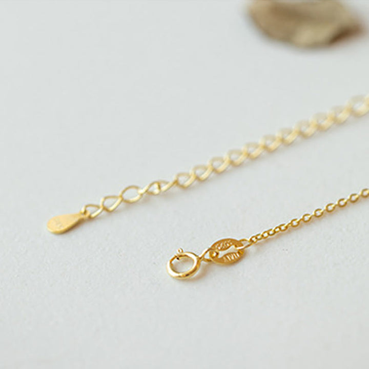 Buddha Stones 925 Sterling Silver Plated Gold Hetian Jade Peace Buckle Necklace Pendant - image 2