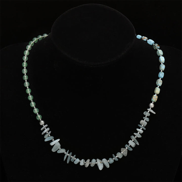 Buddha Stones Green Emperor Stone Green Aventurine Happiness Triple Wrap Bracelet - image 10