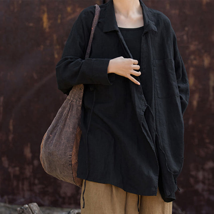 Buddha Stones Meditate Ramie Cotton Clothing - image 21