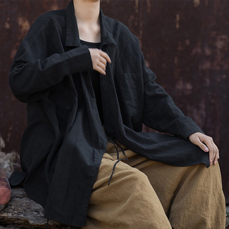 Buddha Stones Meditate Ramie Cotton Clothing - image 27