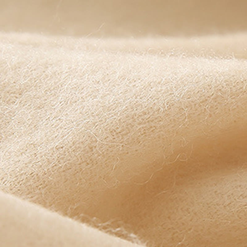 Buddha Stones Wool Shawl 3D Floral Embroidery Tassel Winter Cozy Travel Scarf Wrap - image 21