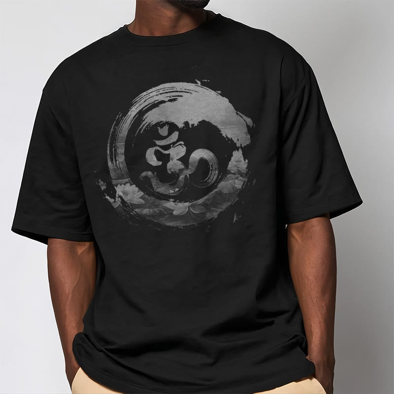 Buddha Stones Om Lotus Cotton Tee T-shirt - image 2