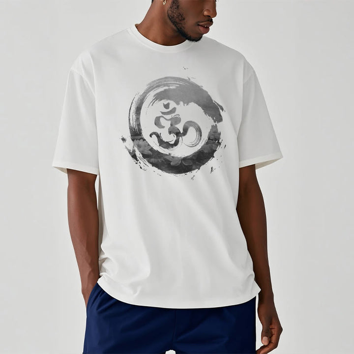 Buddha Stones Om Lotus Cotton Tee T-shirt - image 7