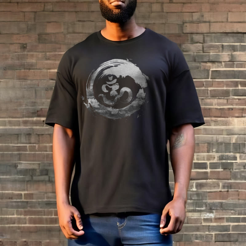 Buddha Stones Om Lotus Cotton Tee T-shirt - image 3