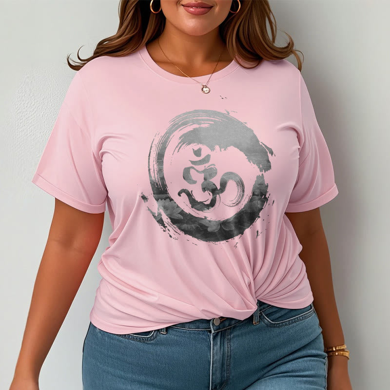 Buddha Stones Om Lotus Cotton Tee T-shirt - image 16