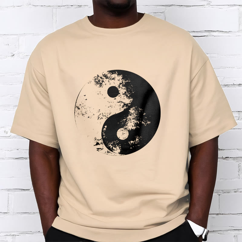 Buddha Stones Yin Yang Tai Chi Pattern Cotton Tee T-shirt - image 13