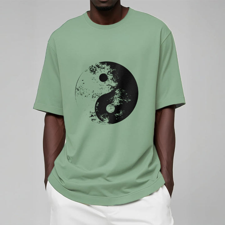 Buddha Stones Yin Yang Tai Chi Pattern Cotton Tee T-shirt - image 15