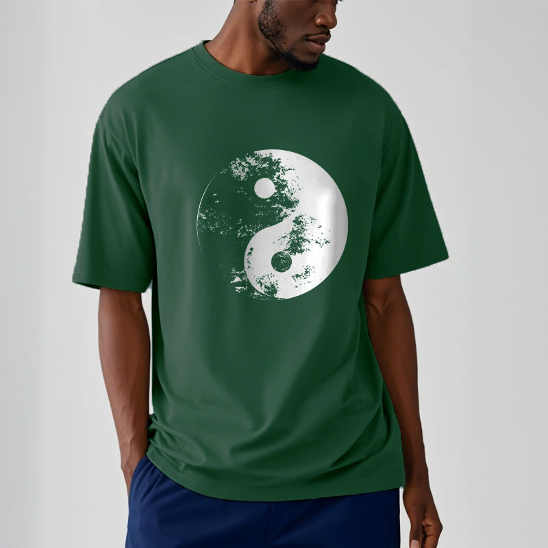 Buddha Stones Yin Yang Tai Chi Pattern Cotton Tee T-shirt - image 9